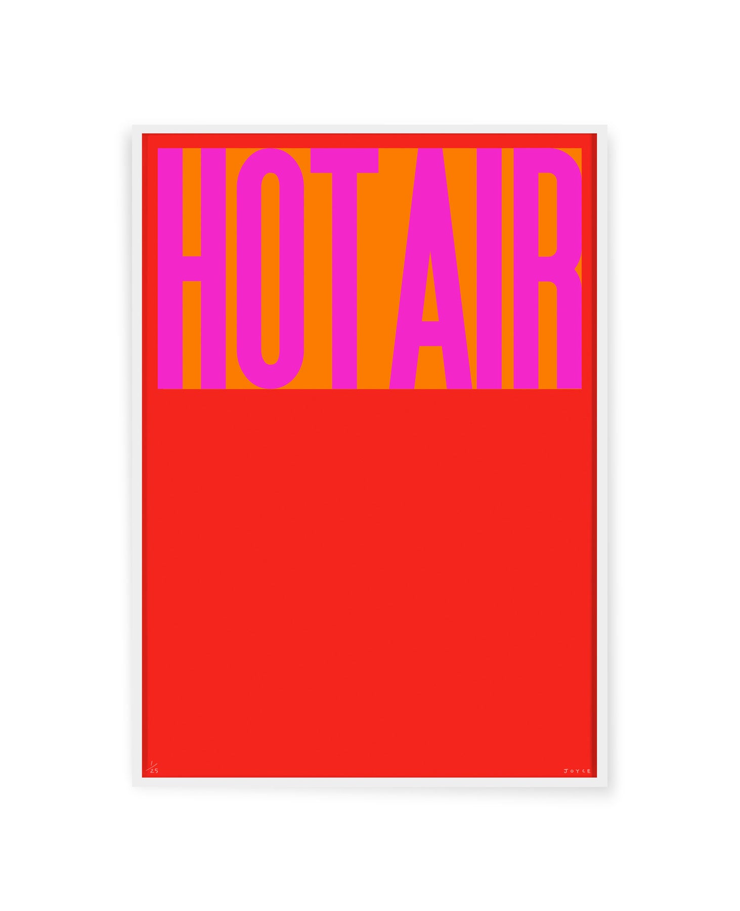 Hot Air - silk screen print by artist James Joyce
