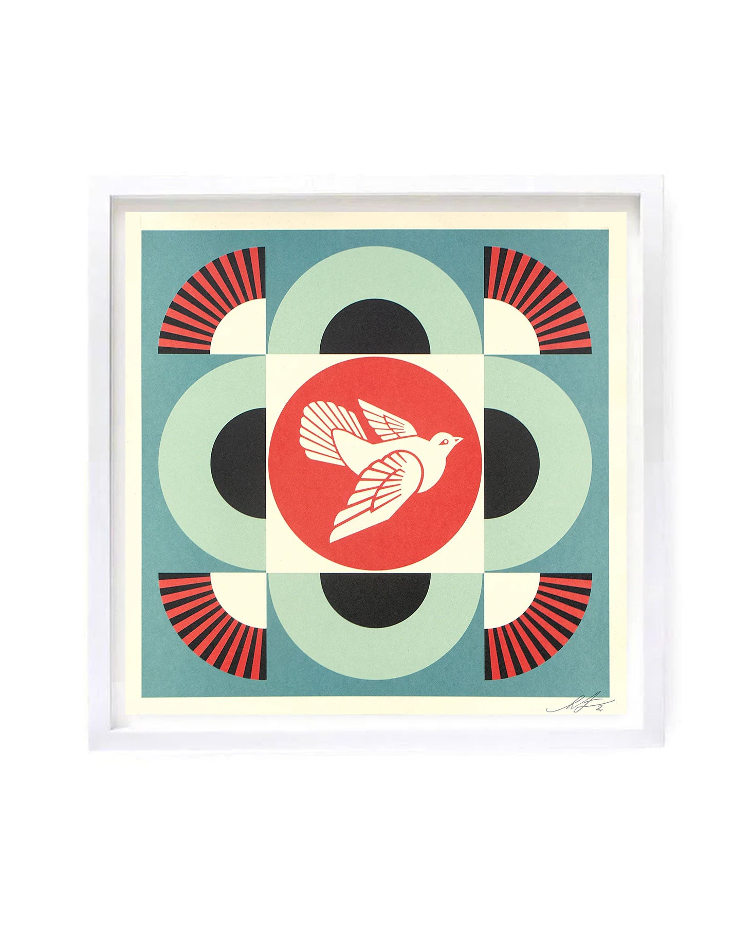 Geometric Dove by Shepard Fairey available from Heath Kane Gallery