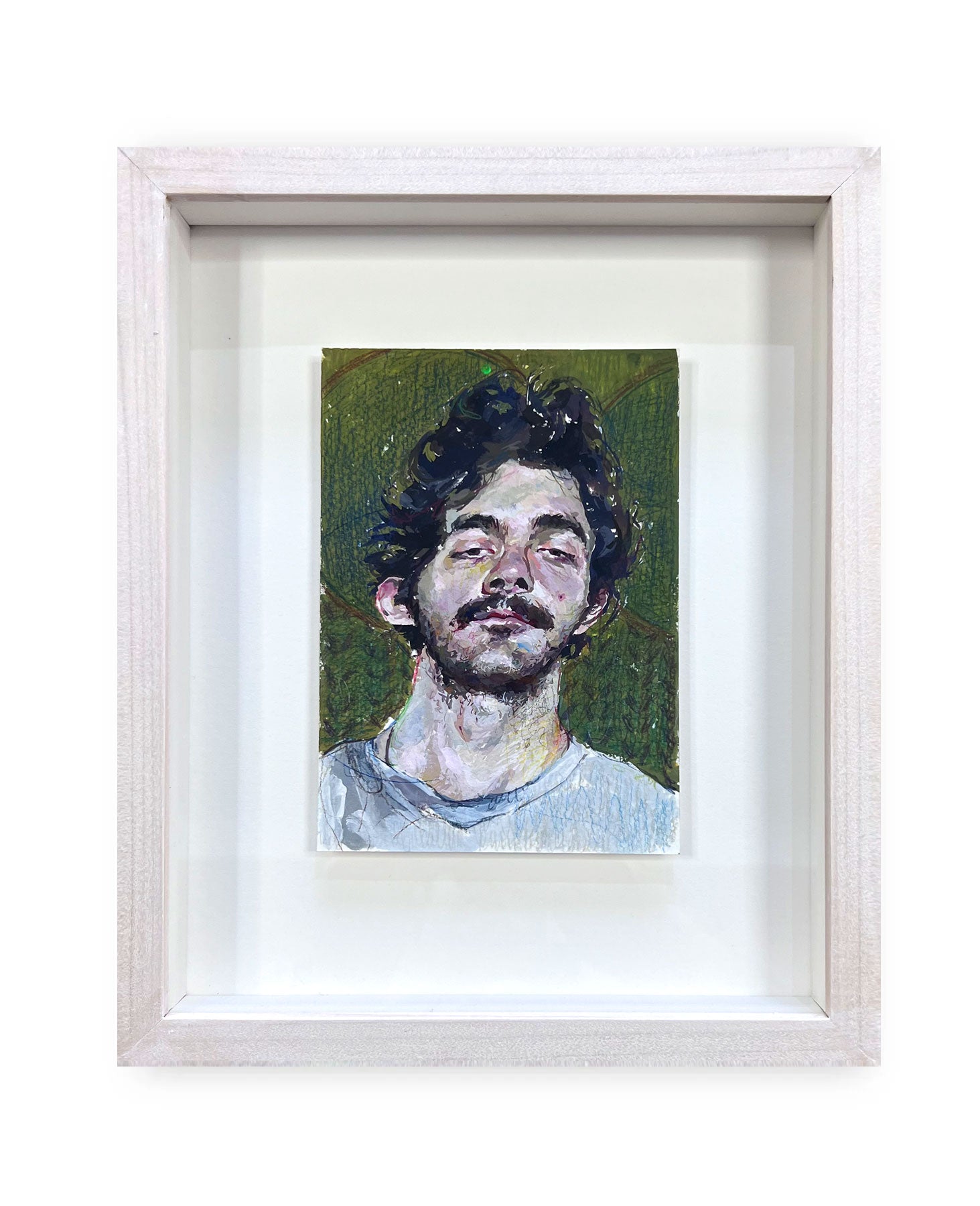 Marcelo original gouache painting by Ange Bell
