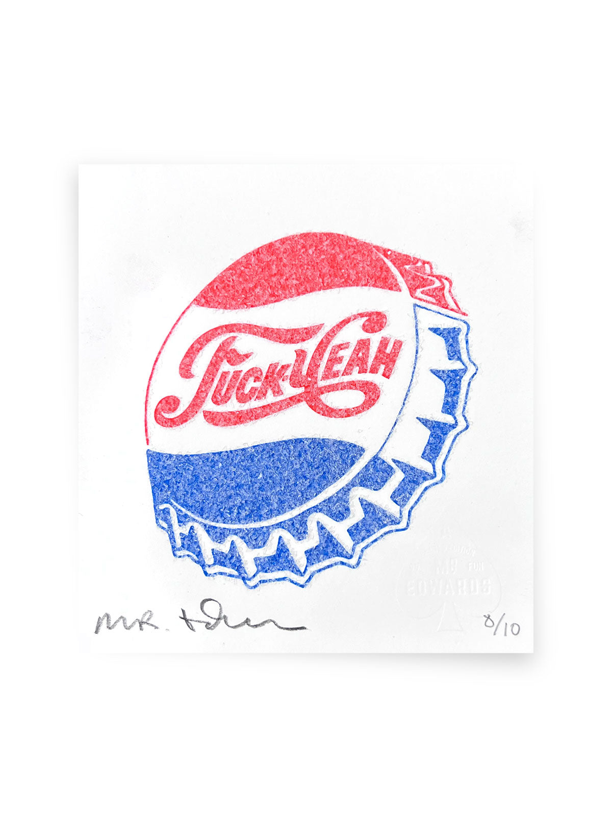 Fuck Yeah Diamond Dust Mini Print by Mr Edwards