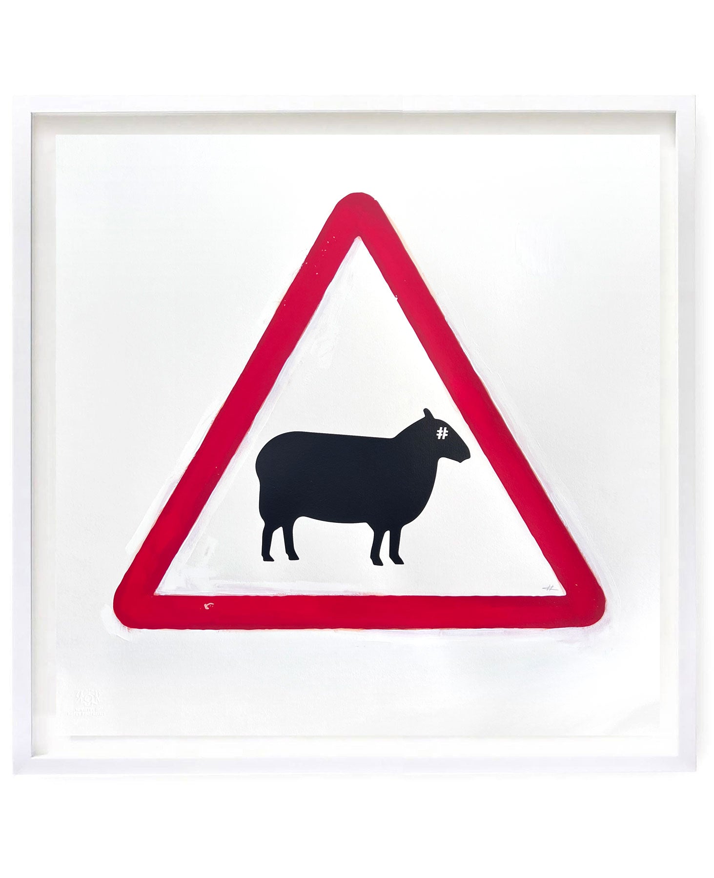Happy Propaganda - Fact Check road sign by artist Heath Kane