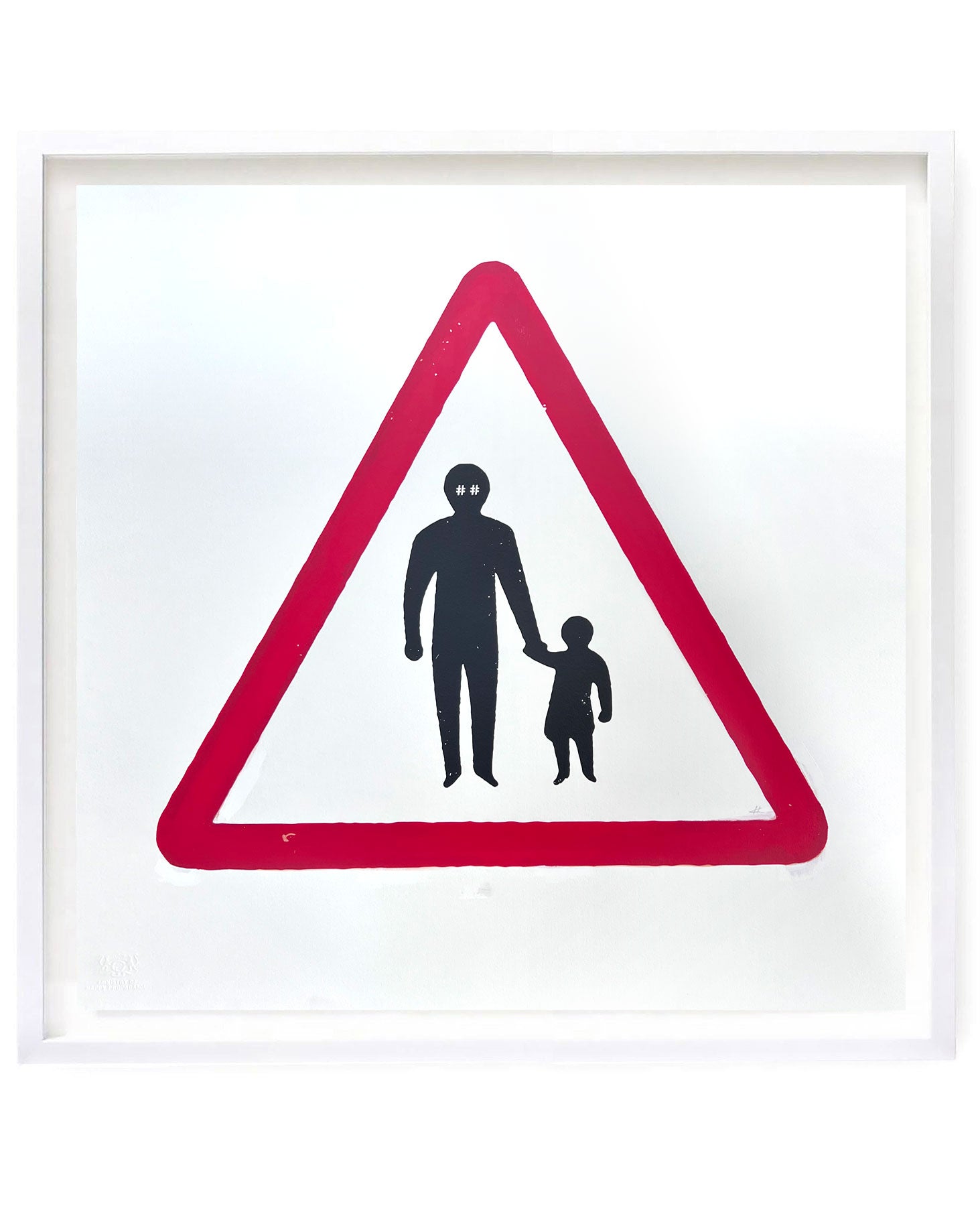 Happy Propaganda - Question Authority - road sign by Heath Kane