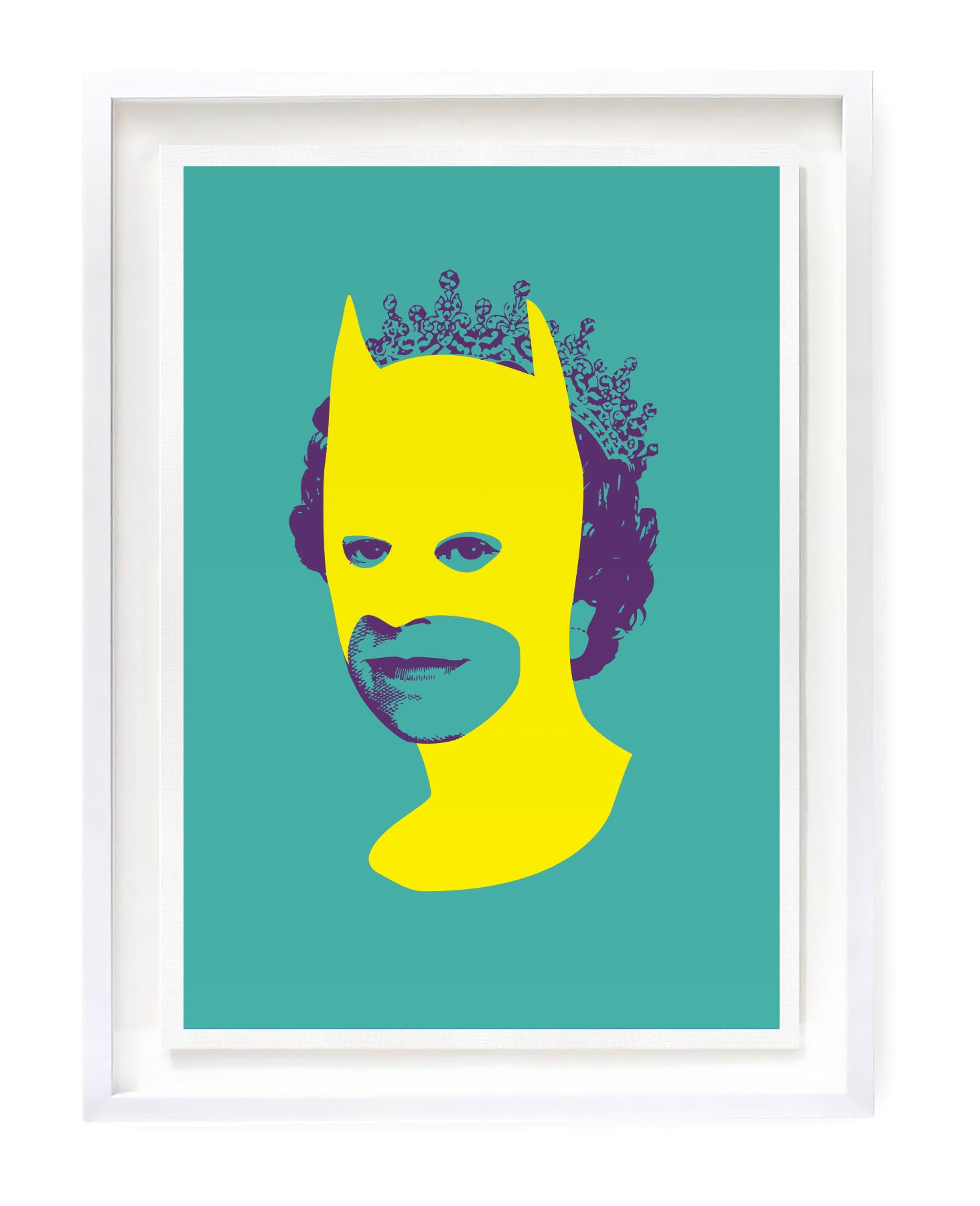 Rich Enough to be Batman - Yellow and Aqua by Heath Kane
