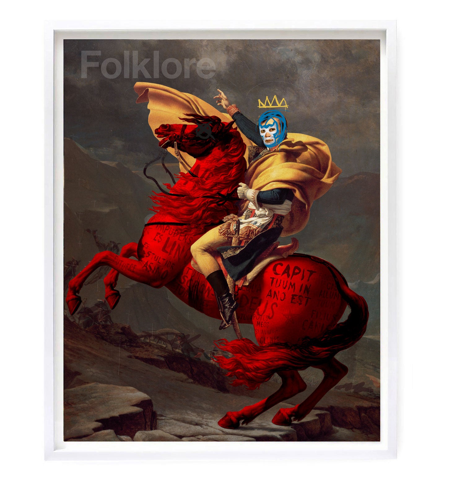 Napoleon and the Alps repurposed by artist Heath Kane