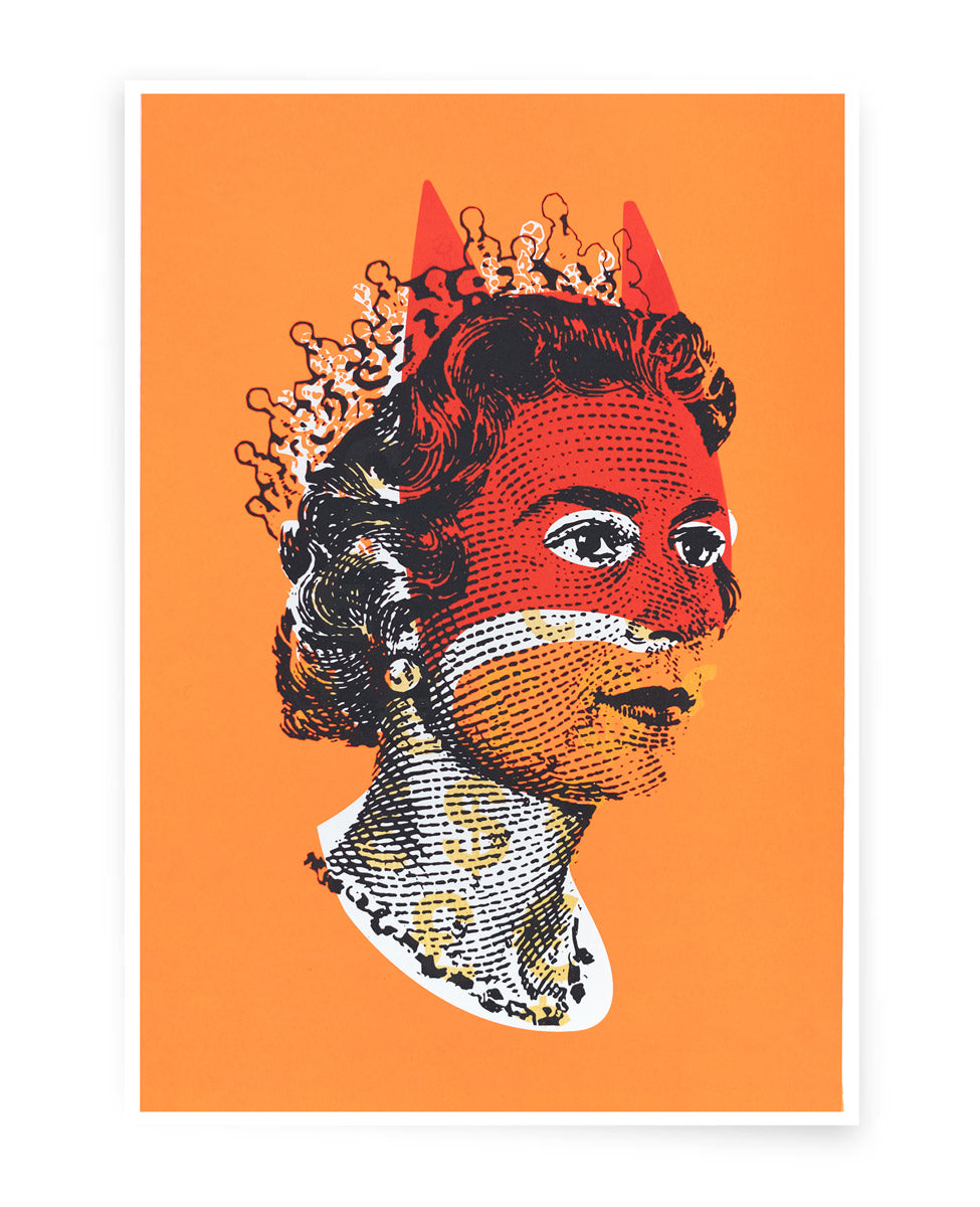 Rich Enough to be Batman - Lizzie Currency Orange by Heath Kane