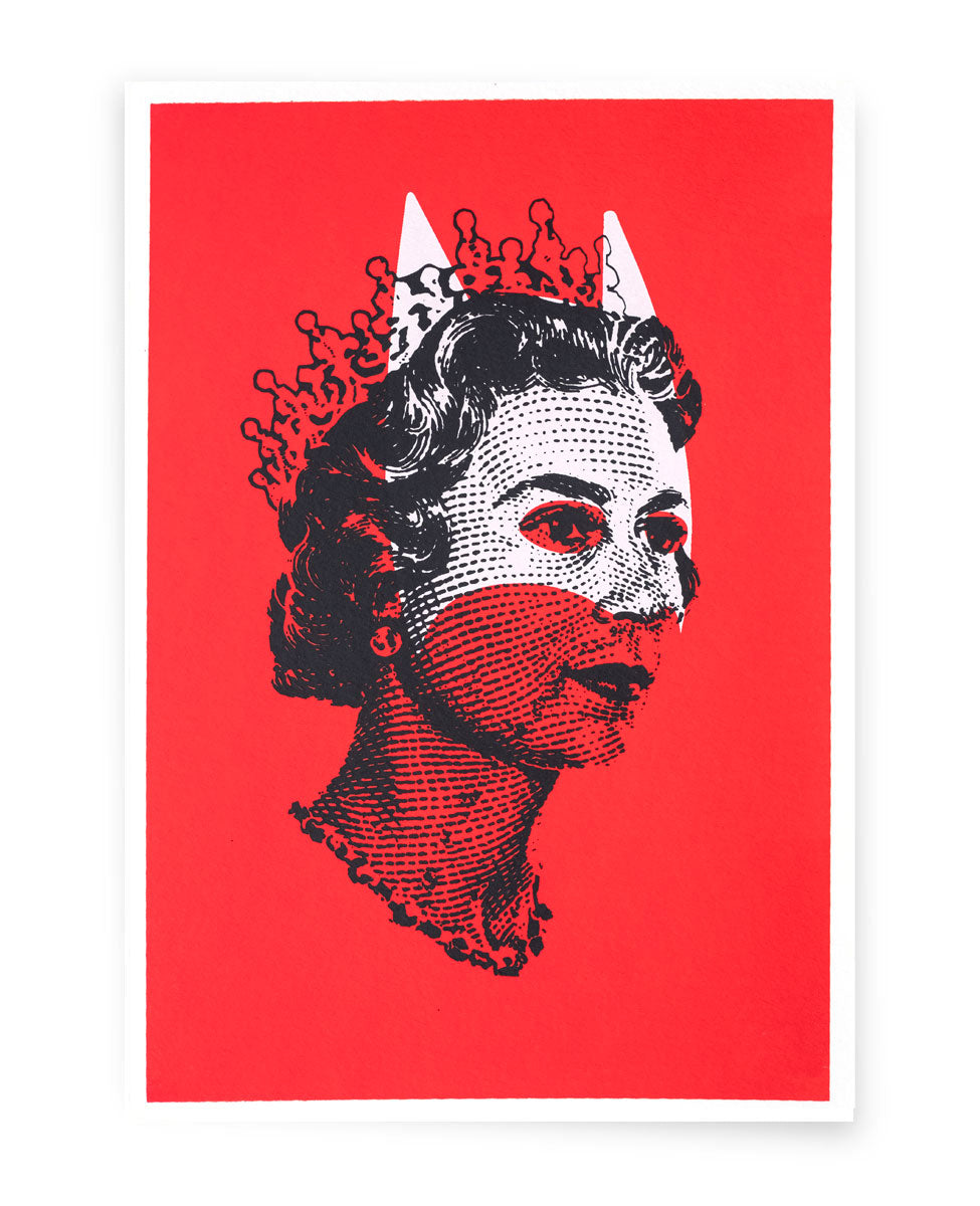 Rich Enough to be Batman - Lizzie White, Black and Red A5