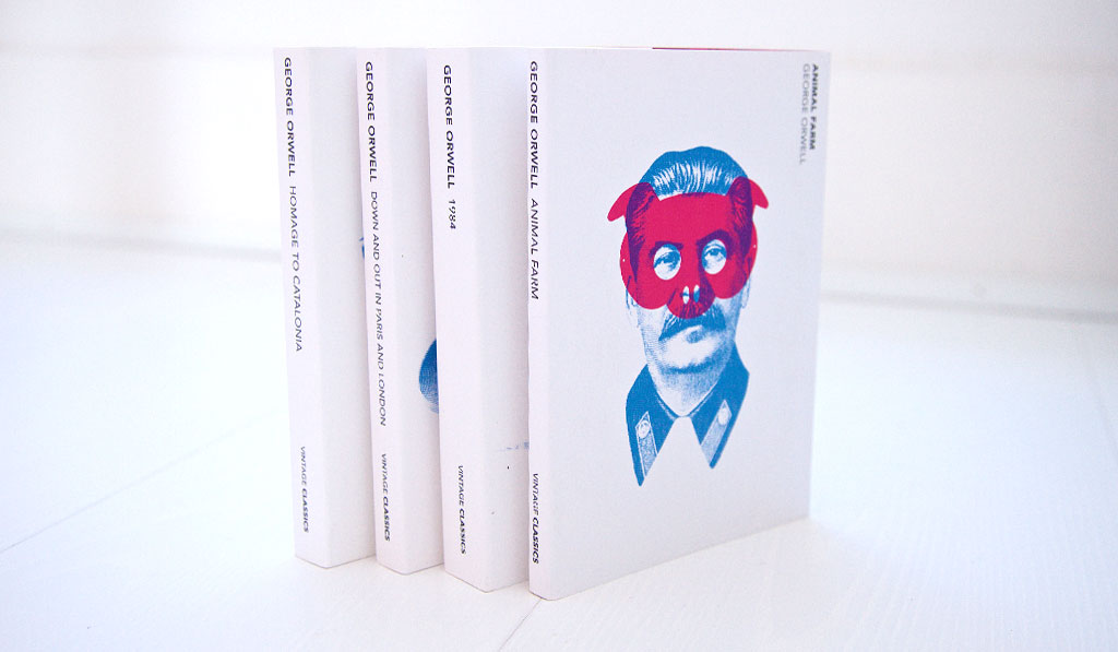 Penguin Vintage commissioned me to create the title cover artwork of last published versions of George Orwell books