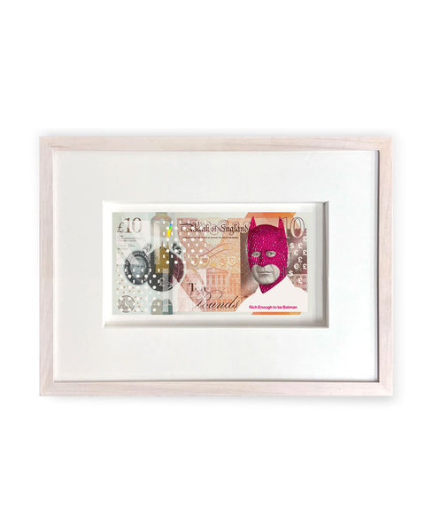 Rich Enough to be Batman - 10 yr Anniversary note (Framed)