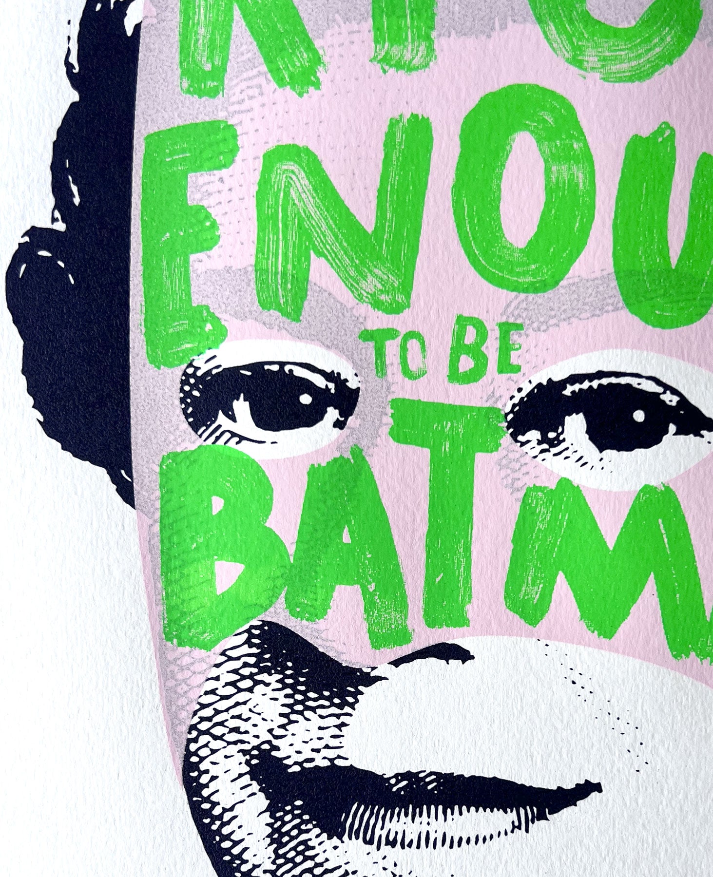 Rich Enough to be Batman - Pink and Dark Purple B2