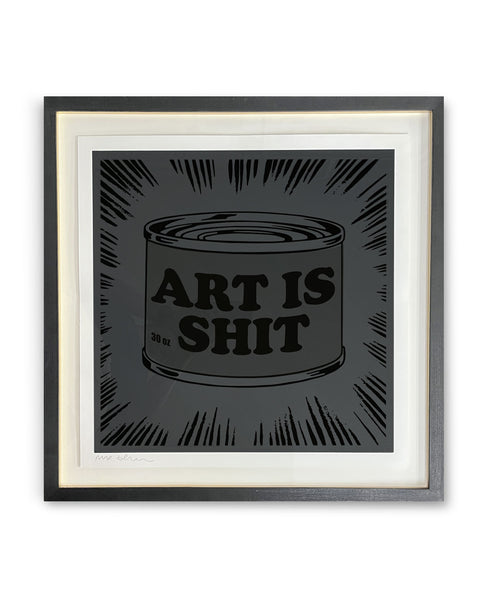 Art is Shit All Black original - by Mr Edwards