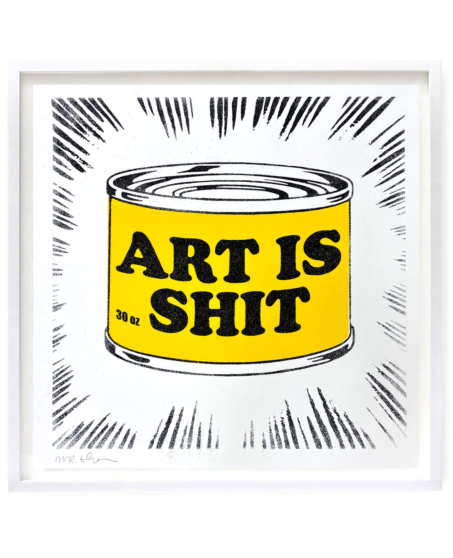Art is Shit Black Glitter edition - by Mr Edwards