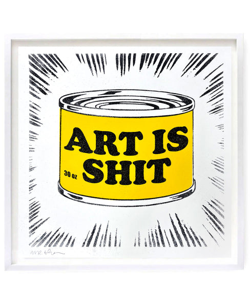 Art is Shit Black Glitter edition - by Mr Edwards