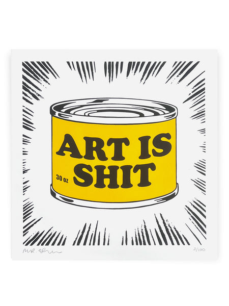 Art is Shit (Butter Yellow) - by Mr Edwards