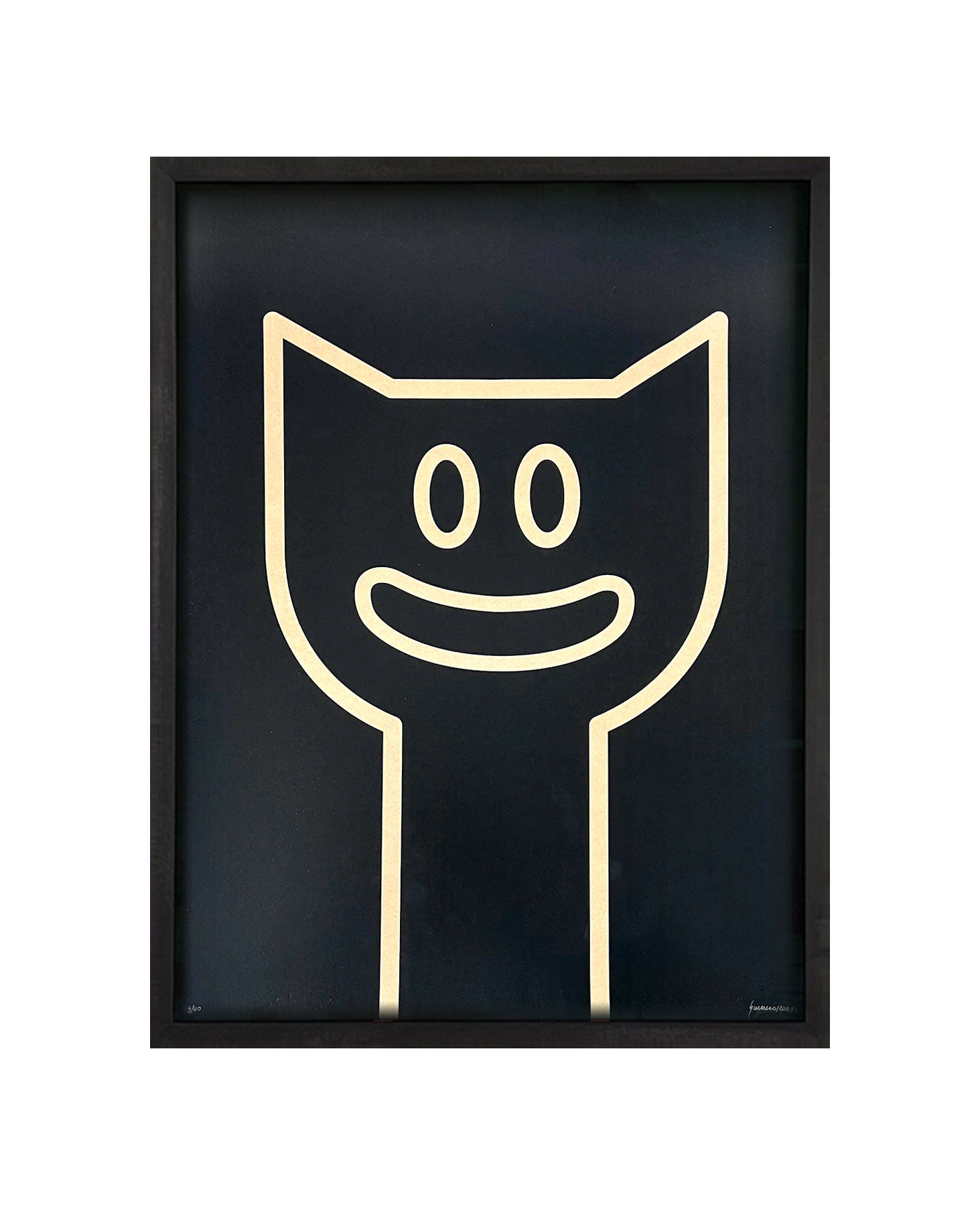 Black Cat framed by Nancy Guerrero