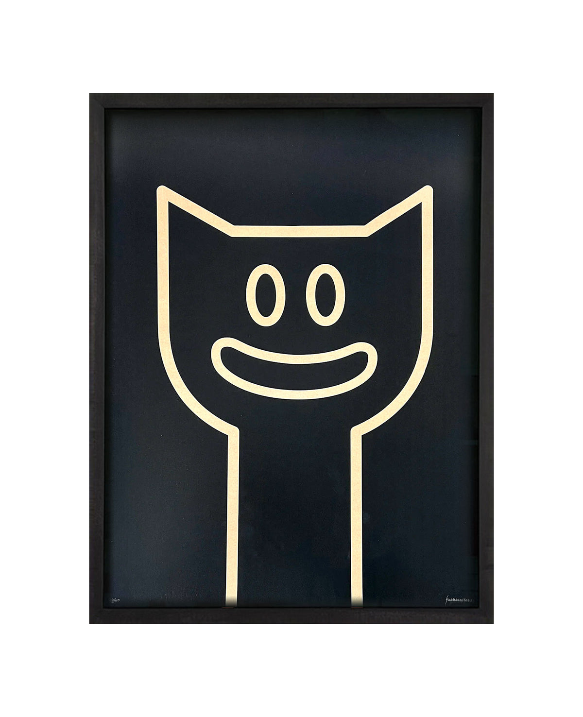 Black Cat framed by Nancy Guerrero