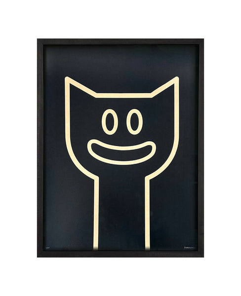 Black Cat (framed) by Nancy Guerrero