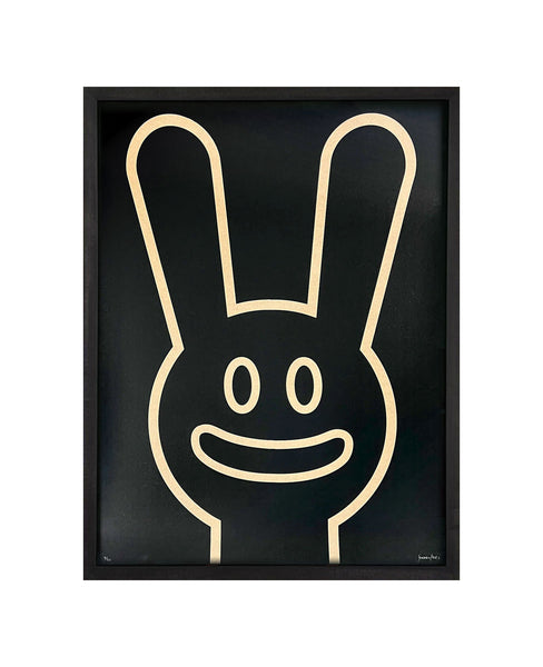 Black Bunny (framed) by Nancy Guerrero