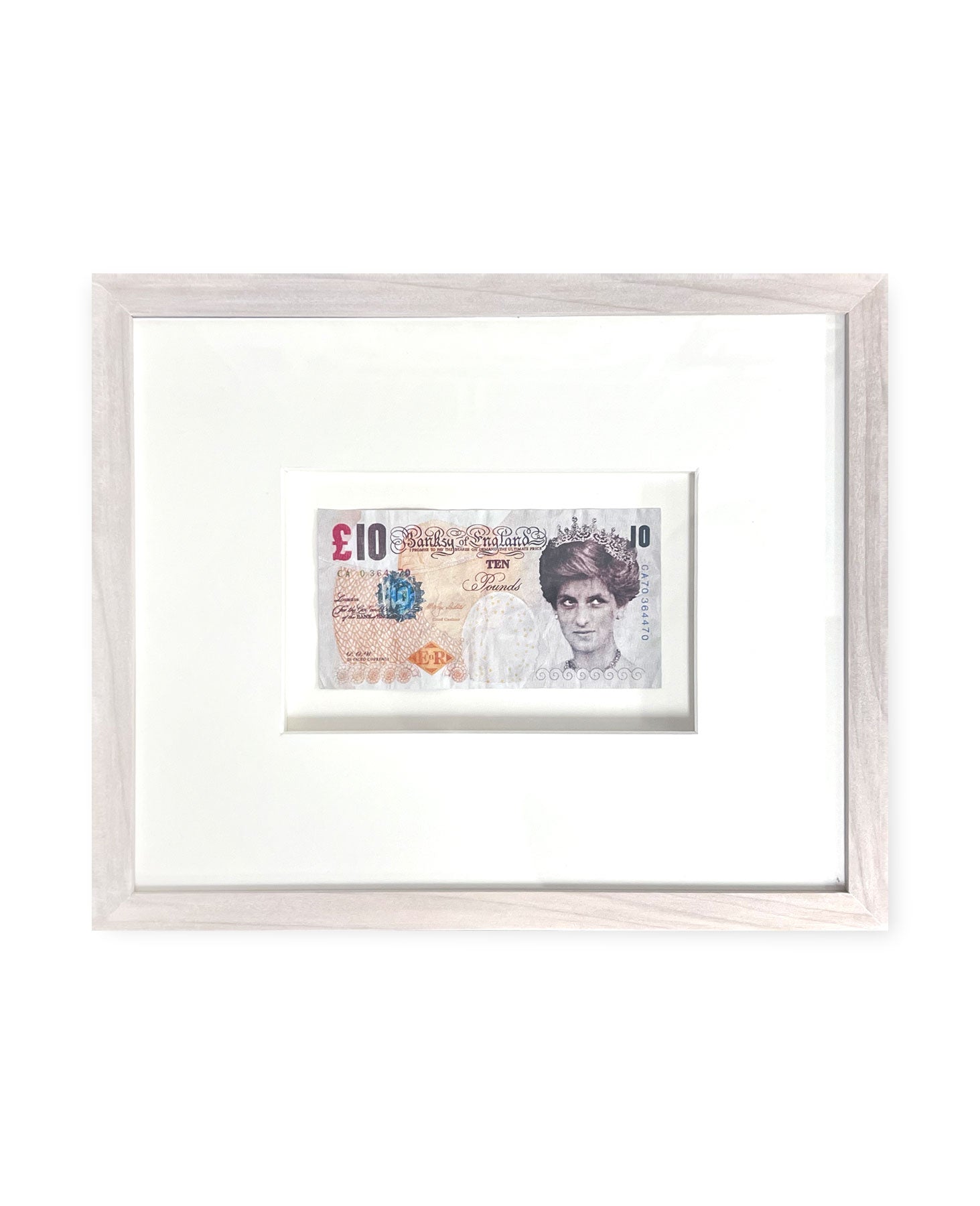 Di-Faced Tenner (replica framed) by Banksy