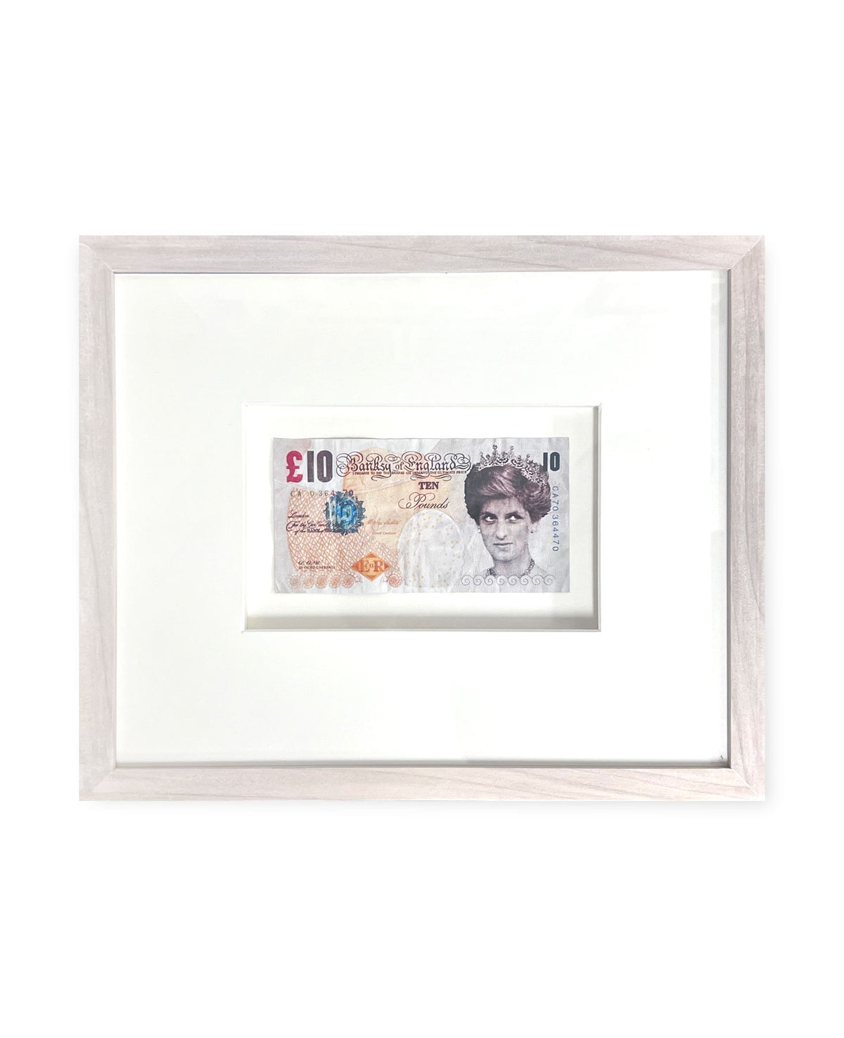 Di-Faced Tenner (replica framed) by Banksy
