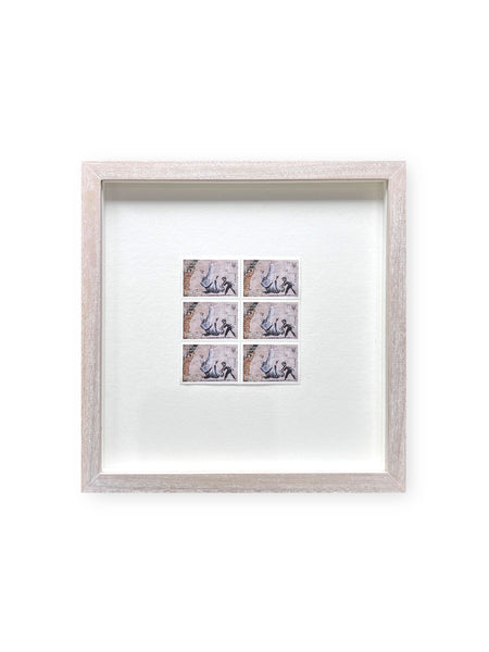 FCK PTN! - Official Ukrainian Stamp and Postage Set (Framed) by Banksy