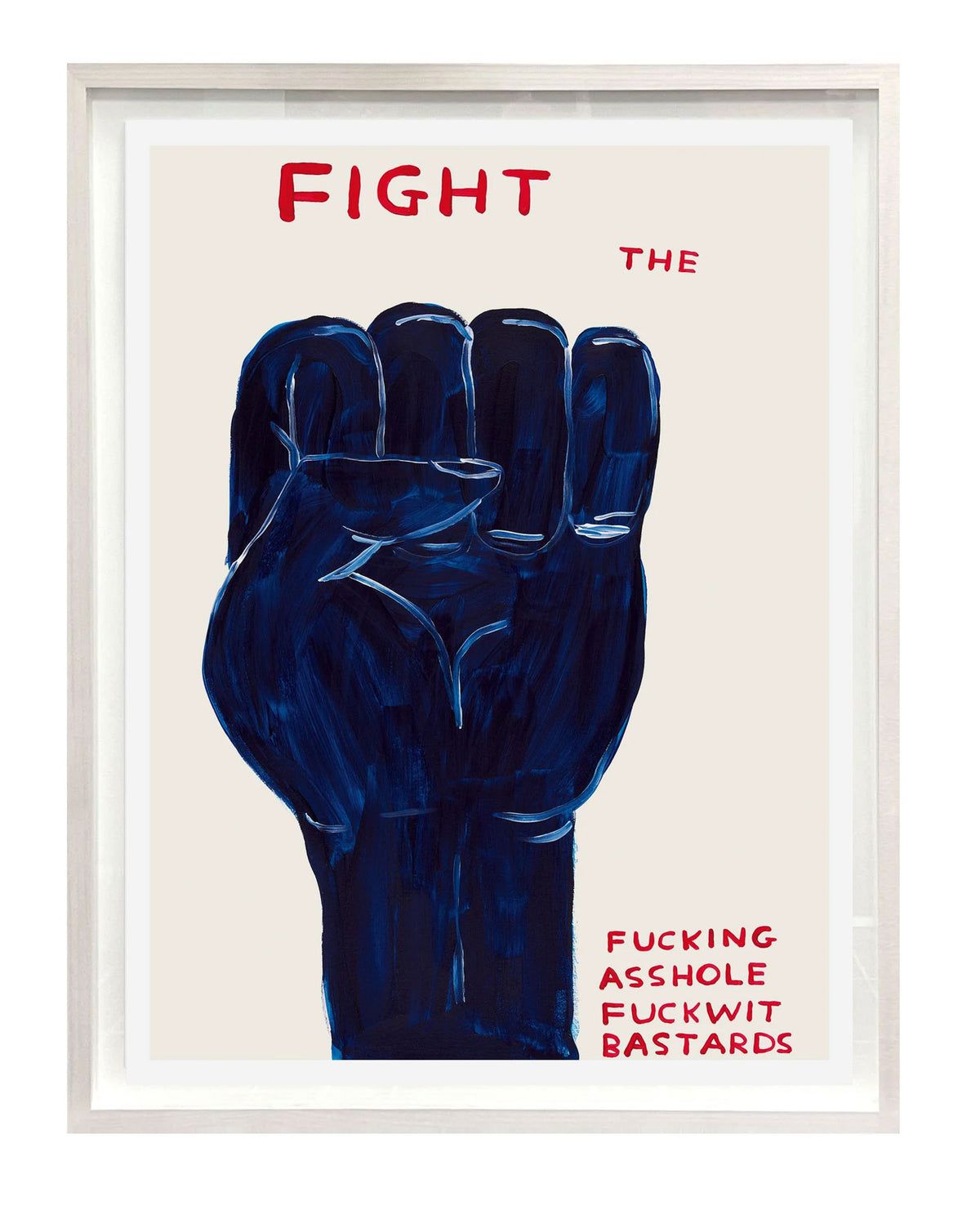 Fight by David Shrigley availabel framed at Heath Kane Gallery