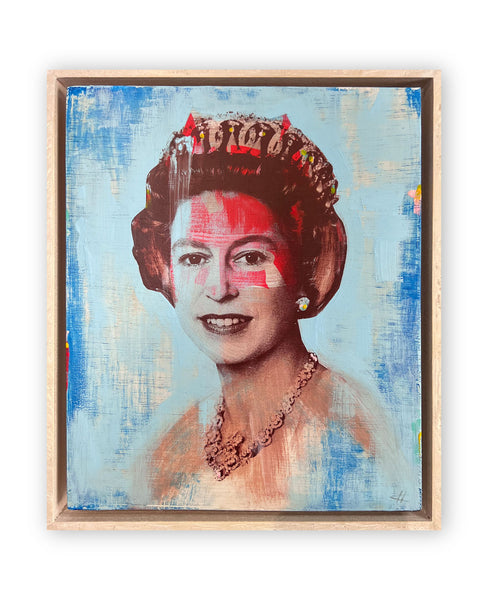 Lizzie 68 - Blue distressed A4 (Original)