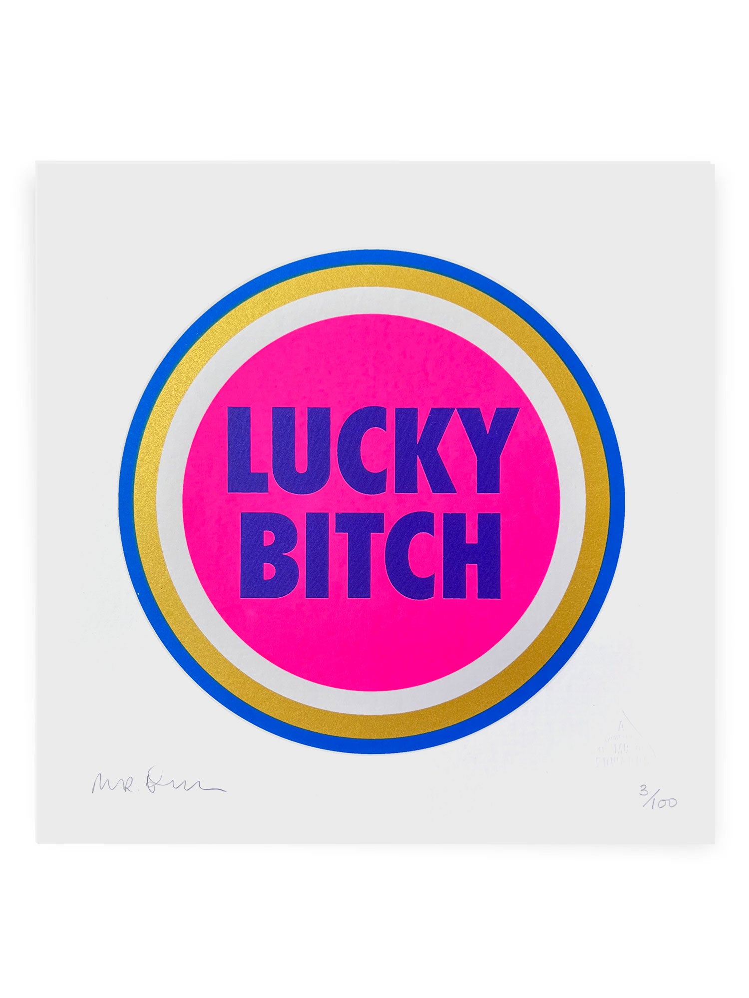 Lucky Bitch (Gold)- by Mr Edwards