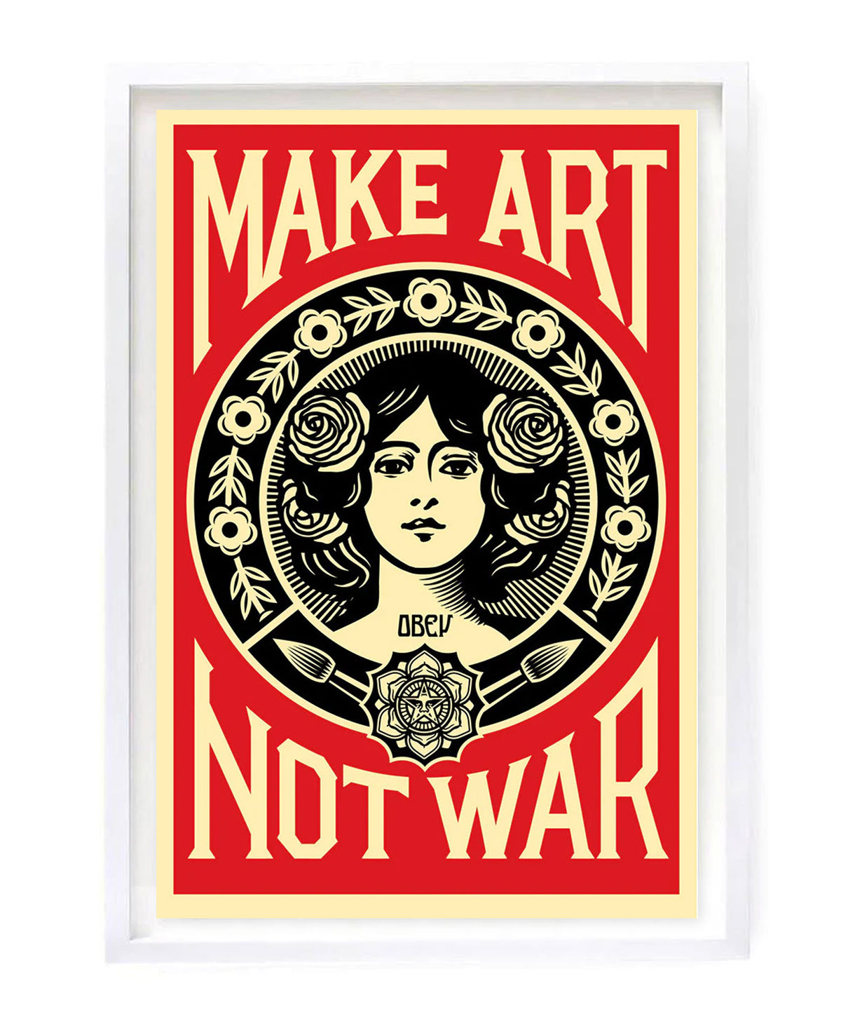 Make Art Not War by Shepard Fairey available at Heath Kane Gallery