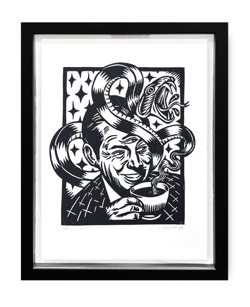 Man with Coffee by Josh Criswell aka Crozzdraws