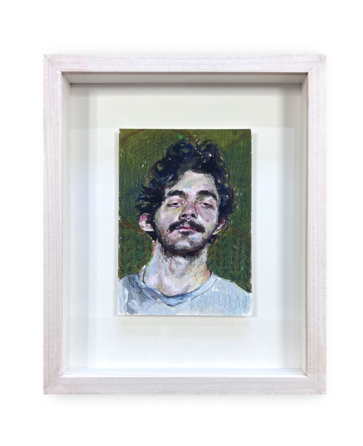 Marcelo original gouache painting by Ange Bell