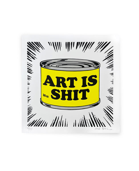 Art is Shit (Silver/Yellow)- by Mr Edwards