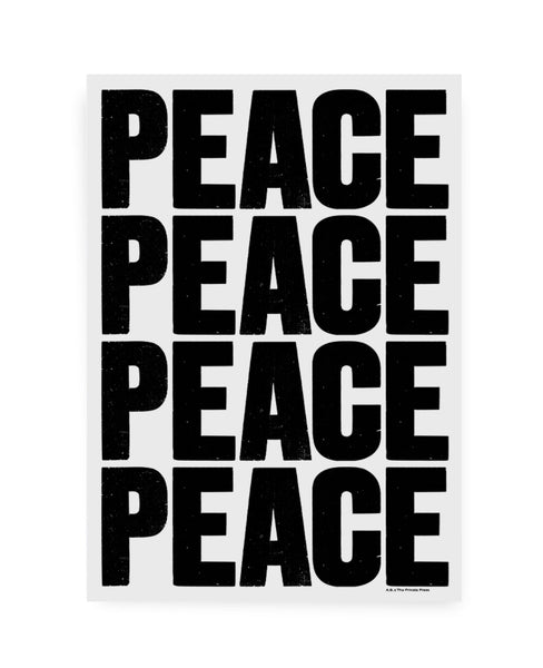 Peace by Anthony Burrill