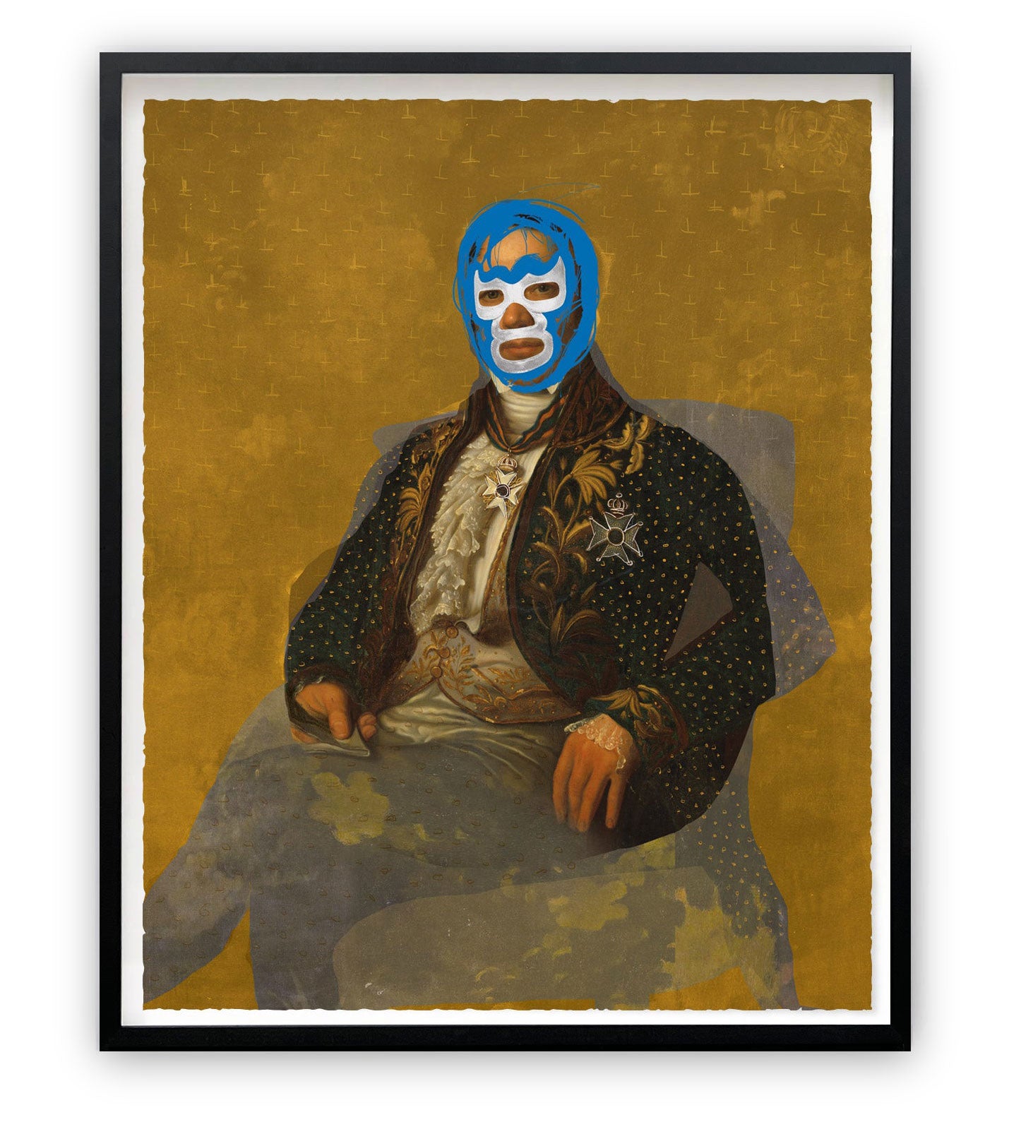 Portrait Of Heroes Jean Baud Signed Framed Print By Heath Kane portrait-of-heroes-jean-baud-signed-framed-print-by-heath-kane
