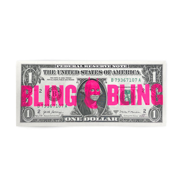 Rich Enough to be Batman - "Bling Bling" Pink Dollar Note