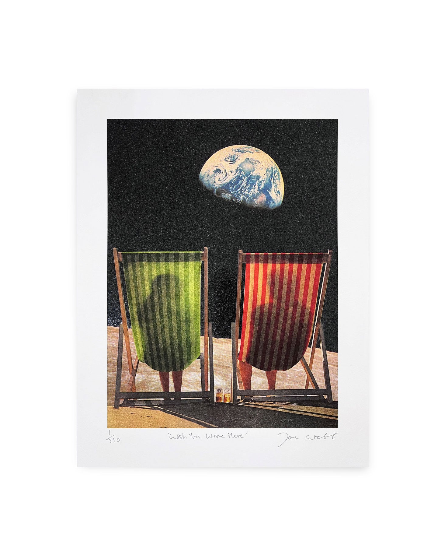 Wish You Were Here - Stripes/Glitter edition by Joe Webb