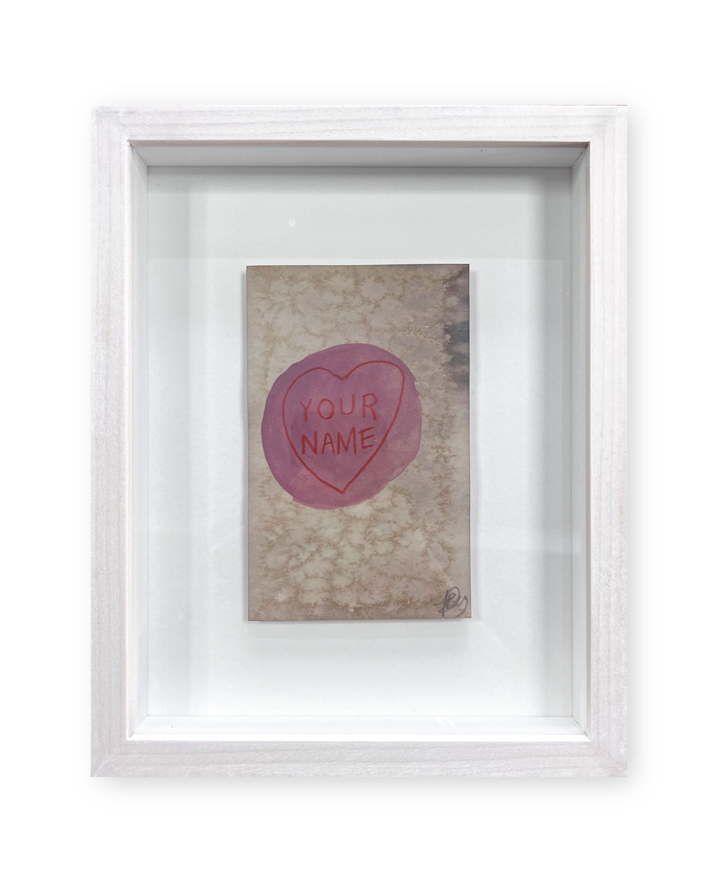Your Name (Pink) by David Bray available from Heath Kane Gallery