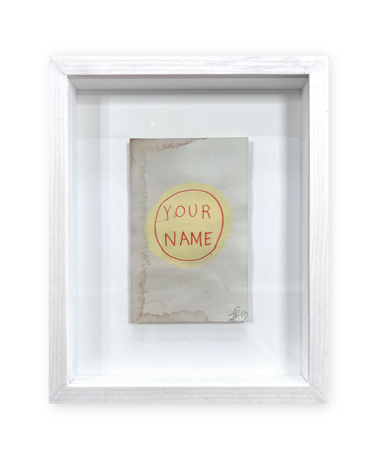 Your Name (Yellow) by David Bray available from Heath Kane Gallery