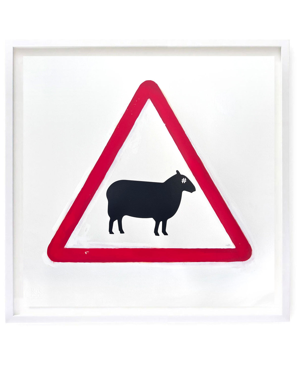 Happy Propaganda - Fact Check road sign by artist Heath Kane