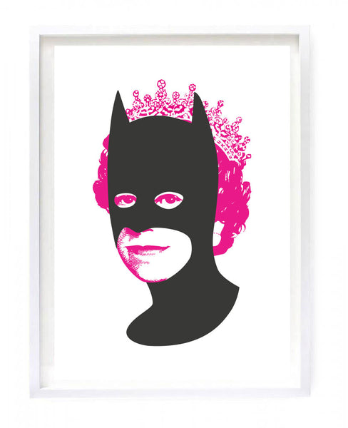 Rich Enough to be Batman - Grey and Pink Digital Print