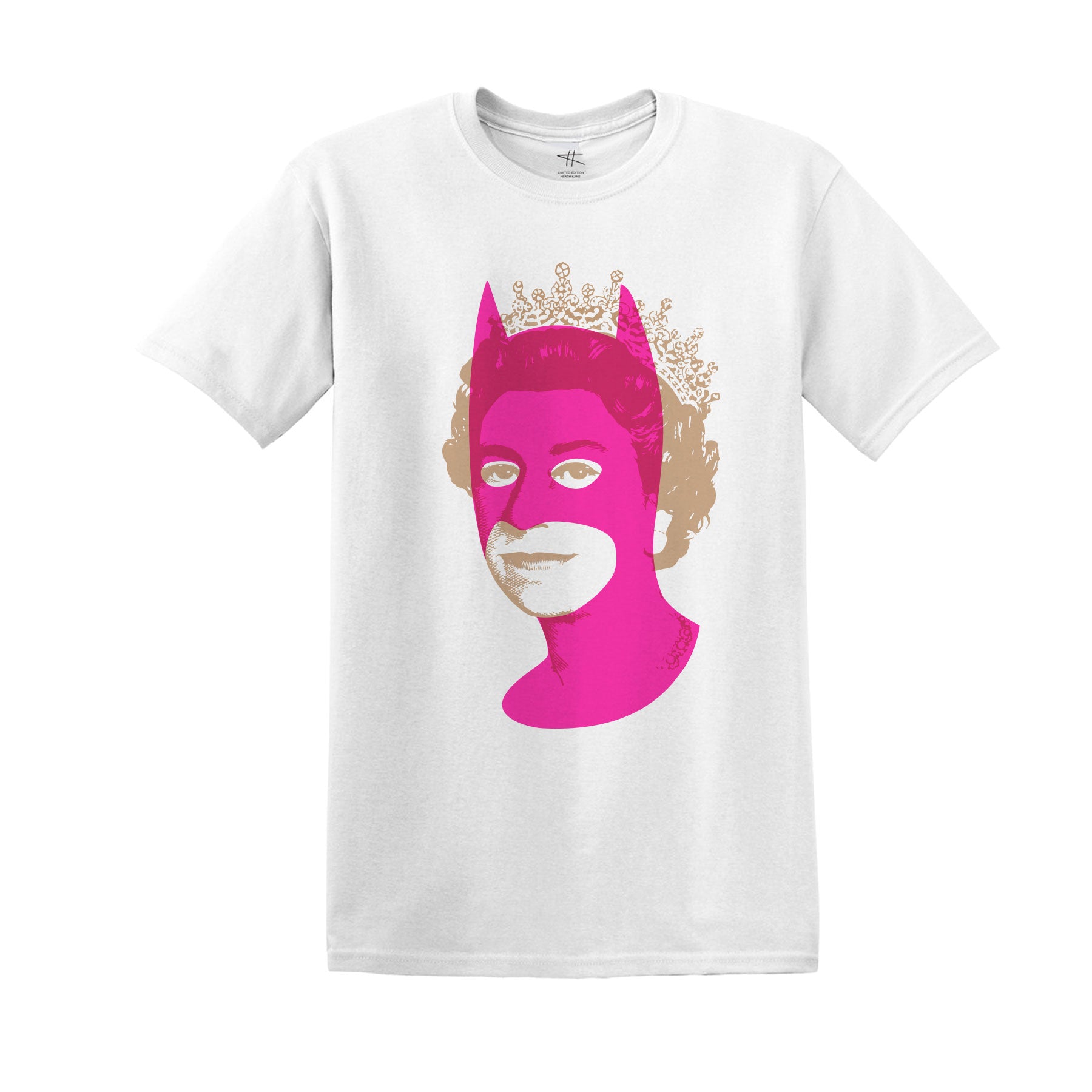 Rich Enough to be Batman - Neon Pink/Gold T-shirt