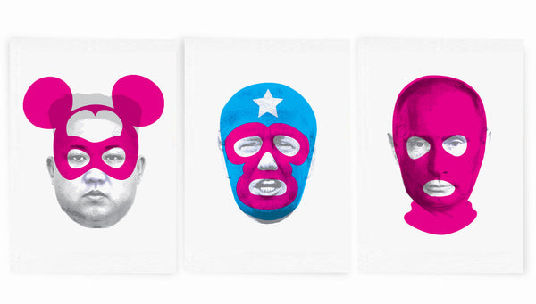 Masks of Fear - Triptych (includes all 3 prints)