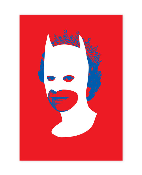 Rich Enough to be Batman - Red, White and Blue A5 size