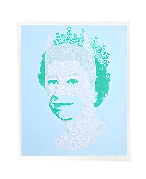 Rich Enough to be Batman - Diamond Dust, Teal and Light Blue Postcard