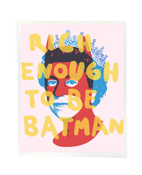 Rich Enough to be Batman - Easter Special Postcard