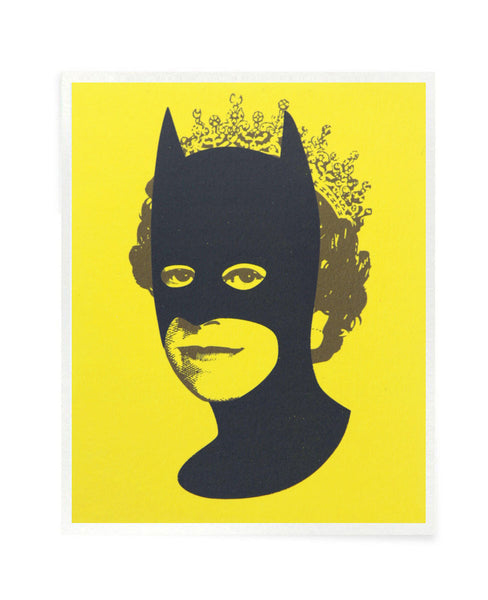 Rich Enough to be Batman - Black and Yellow Postcard Size