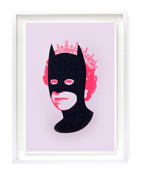 Rich Enough to be Batman - Black Diamond Dust and Pink A3