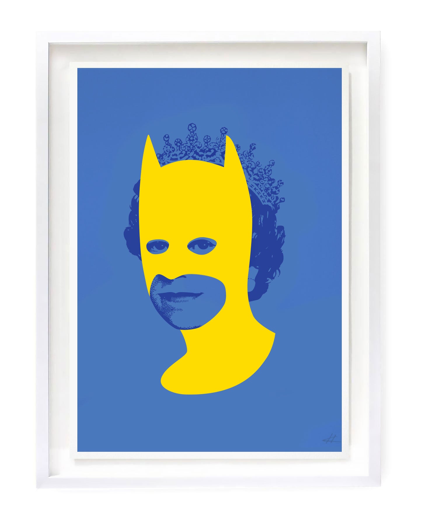 Rich Enough to be Batman - Yellow and Blue A3